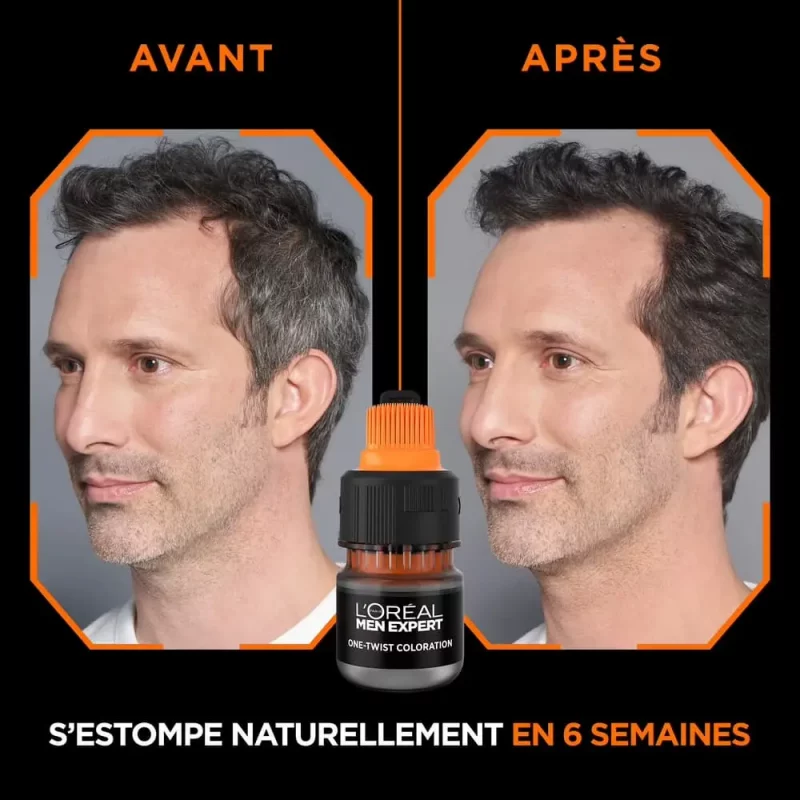 L'Oréal Men Expert Excell 5 Gel-Crème Recolorant pour Homme Mélicolor One Twist Châtain Clair (05)