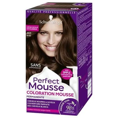 Coloration Cheveux Schwarzkopf Perfect Mousse Châtain Chocolat 465