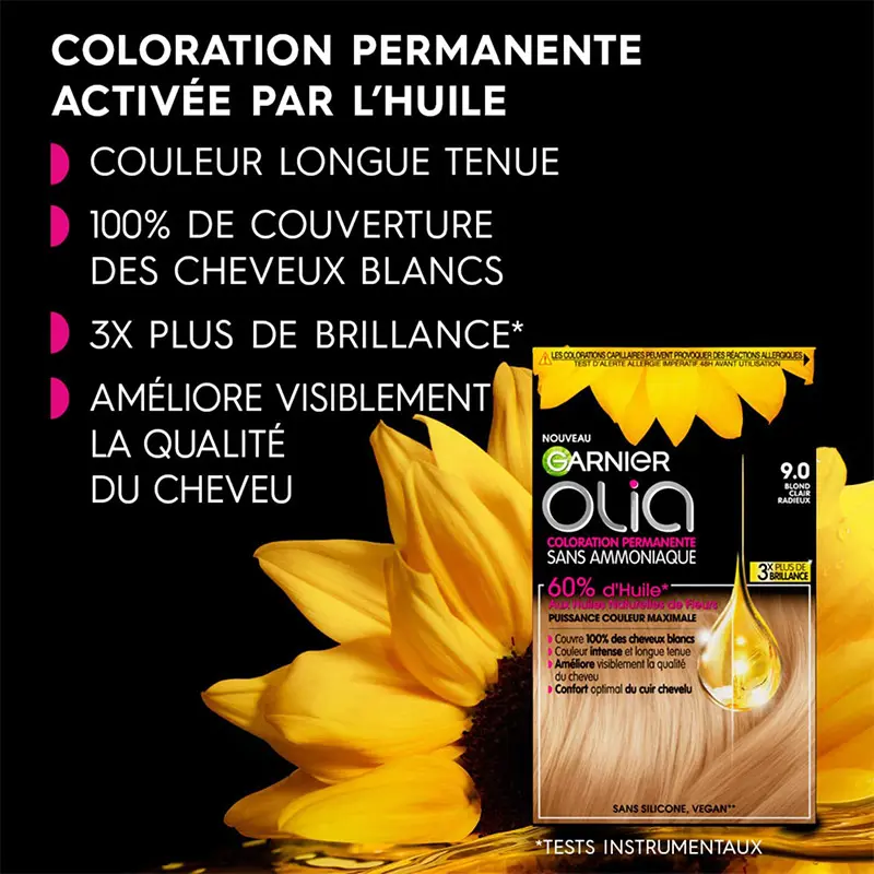 Coloration Garnier Olia Blond Clair Radieux (9.0)