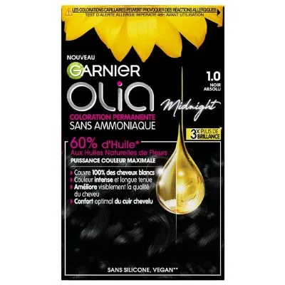 Coloration Permanente Garnier Olia Noir Absolu (1.0)