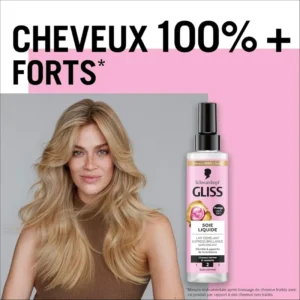 Schwarzkopf Gliss : Lait démêlant express brillance et soie liquide