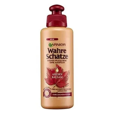 Crème Réparatrice sans Rinçage Garnier Ultra Doux à l'Érable Guérisseur pour Cheveux Abîmés