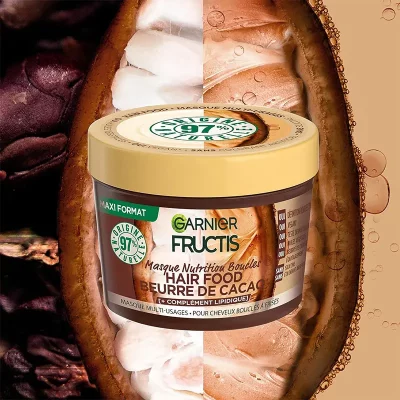 Masque capillaire nourrissant au beurre de cacao Garnier - Fructis Hair Food 390 ml