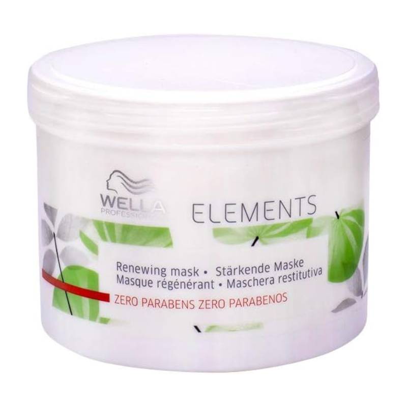 Masque cheveux hydratant Wella Professionals Elements - Hydratation, réparation et protection sans silicone (500ml)