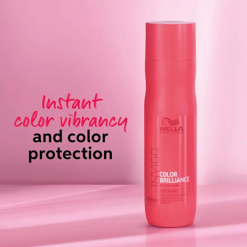 Shampoing Wella Professionals Color Brilliance pour cheveux colorés fins à normaux - 1L