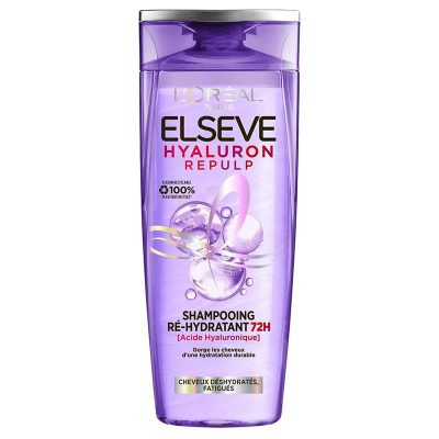 Shampooing Ré-Hydratant L'Oréal Paris Elseve Hyaluron Repulp 250 ml - Hydratation 72H & Brillance