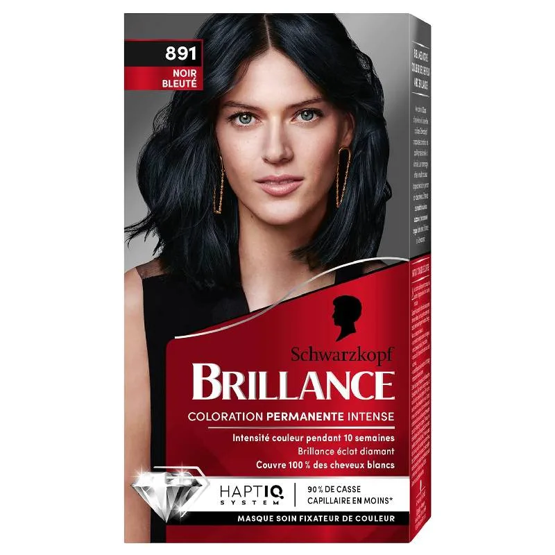 Coloration Schwarzkopf Brillance Eclat Diamant - Noir Bleuté 891