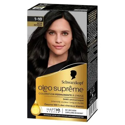 Schwarzkopf Oleo Suprême - Coloration Noir Intense 1-10