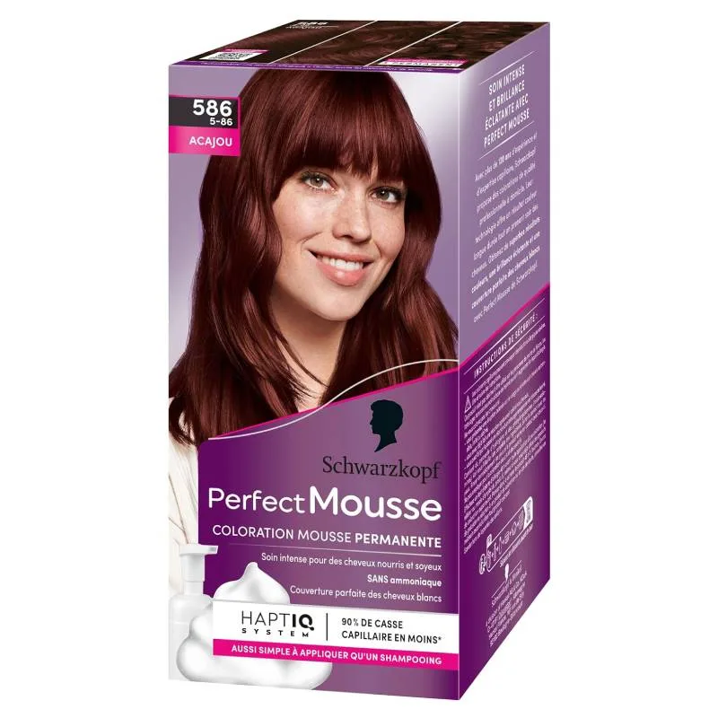 Schwarzkopf Perfect Mousse - Coloration Acajou 586