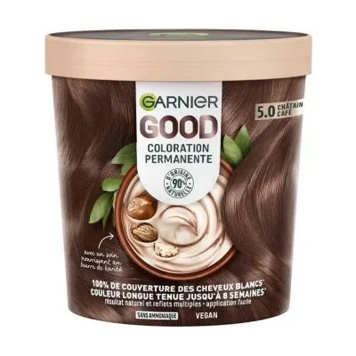 Châtain Clair Café (5.0) – Garnier good – Coloration Permanente Sans Ammoniaque