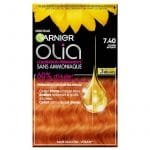 Garnier Olia Vivids - Cuivré Intense 7.40 - Coloration Permanente Sans Ammoniaque aux Huiles Naturelles de Fleurs