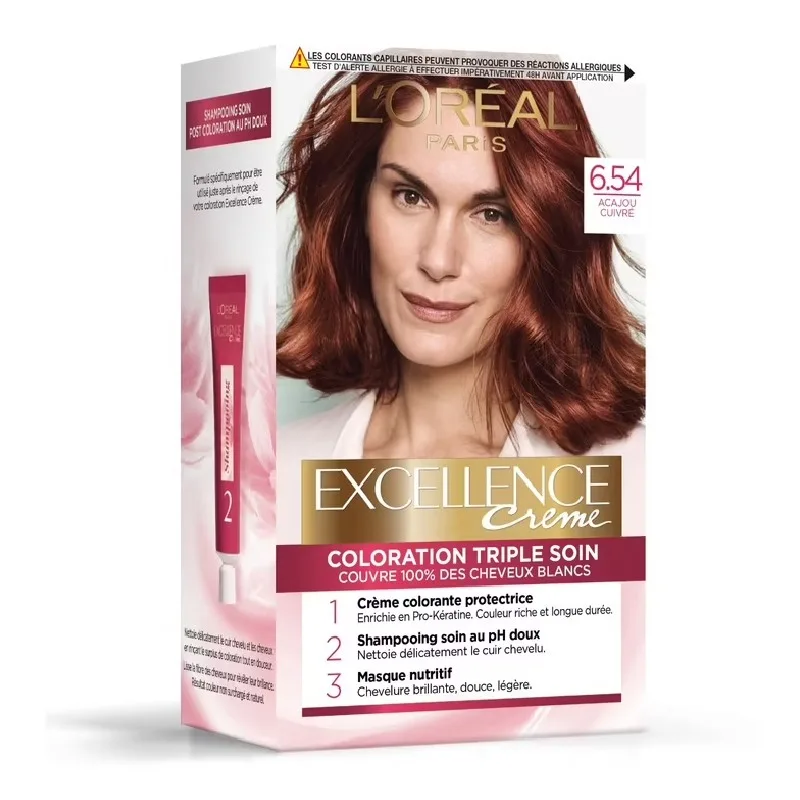 L'Oréal Paris Excellence Crème Acajou Cuivré (6,54)