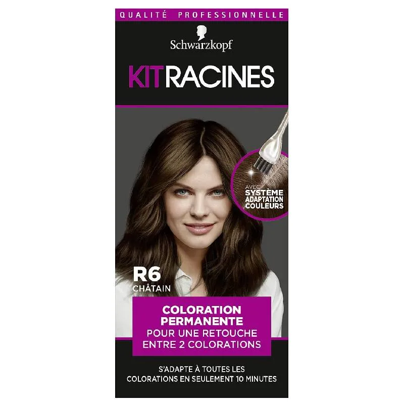 Schwarzkopf Kit Racines – Châtain R6