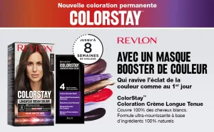 Revlon ColorStay Coloration Permanente, Couvre 100% des Cheveux Blancs, Tenue N°1 Noir