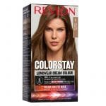 Revlon ColorStay Coloration Permanente, N°6 Châtain Clair, Couverture Intégrale des Cheveux Blancs