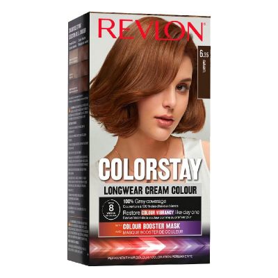 Revlon ColorStay Coloration Permanente, N°6.35 Caramel, Couverture Totale Cheveux Blancs