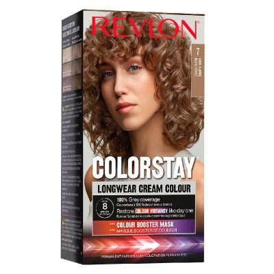 Revlon ColorStay Coloration Permanente N°7 Blond Foncé - Couverture Totale Cheveux Blancs