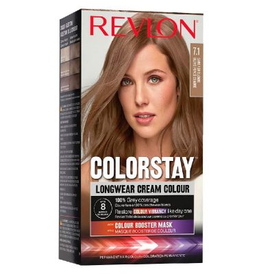 Revlon ColorStay Coloration Permanente N°7.1 Blond Foncé Cendré - Couverture Cheveux Blancs