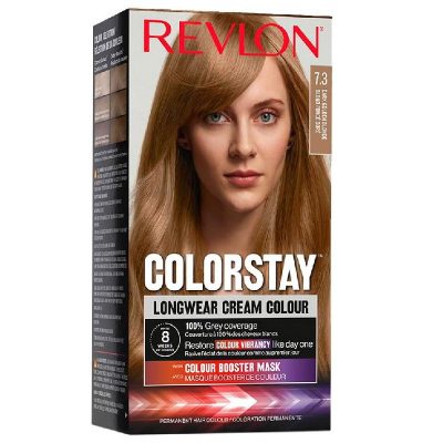 Revlon ColorStay Coloration Permanente, N°7.3 Blond Foncé Doré - Couverture Cheveux Blancs
