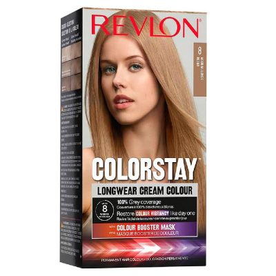 Revlon ColorStay Coloration Permanente N°8 Blond - Couverture Intégrale des Cheveux Blancs