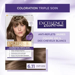 L’Oréal Paris - Excellence Cool Crème 6.11 - Coloration Permanente