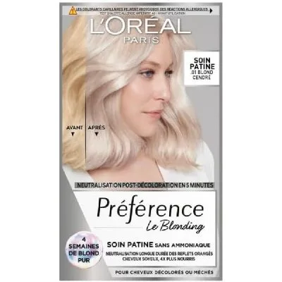 L’Oréal Paris Préférence Soin Patine Blond Cendré - Éclat Sublime