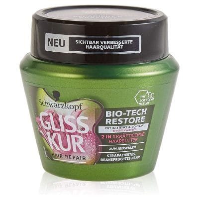 Schwarzkopf GLISS KUR 2 in 1 Kräftigende Haarbutter Bio-Tech Restore - 300 ml