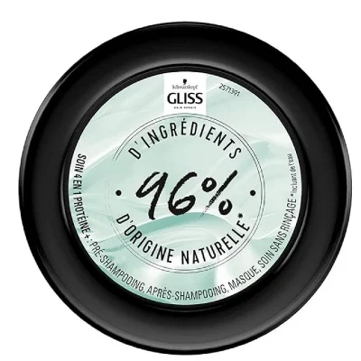 Schwarzkopf Gliss Soin Miracle Masque Hydratant 4 en 1 - Protéine - Beurre de caco - 400ml