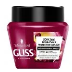 Schwarzkopf Gliss - Masque Réparation et Protection couleur 2 en 1 - Pré-Shampooing et Masque - Cheveux colorés, méchés - 300ml