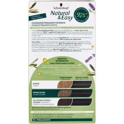 SCHWARZKOPF Natural & Easy Châtain Foncé Froid 573 - Couleur Naturelle et Brillante