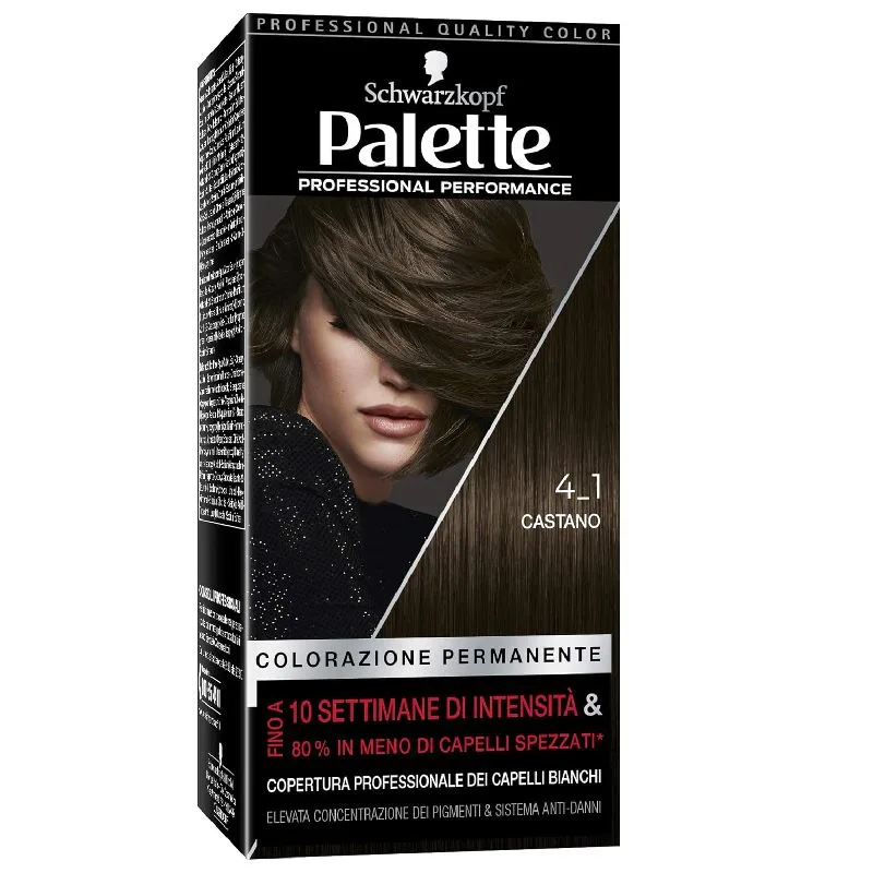 Schwarzkopf Palette Châtain 4-1 - Couleur intense et couvrance parfaite