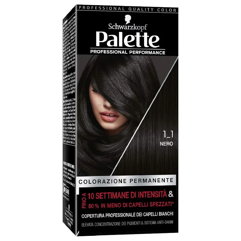 Schwarzkopf Palette Noir 1-1 - Couverture Totale et Brillance Intense