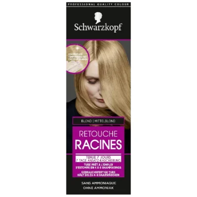 Schwarzkopf - Retouche Racines - Blond - Tenue 7 Jours - Coloration Temporaire - Couverture des Cheveux Blancs - Sans Ammoniaque