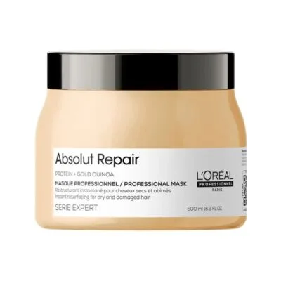 L'Oréal Professionnel Masque Absolut Repair Golden 500ml - Masque Réparateur Intensif pour Cheveux Abîmés
