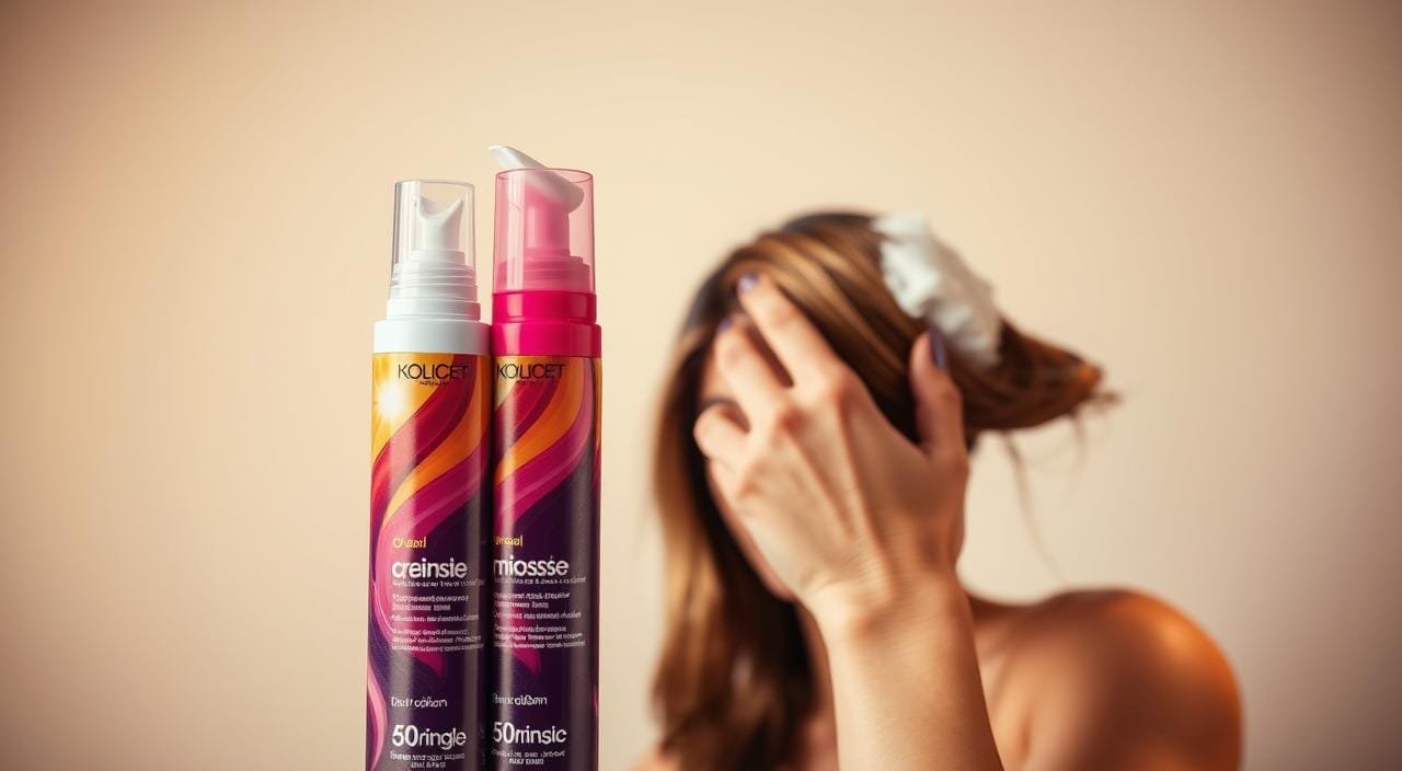 coloration crème mousse