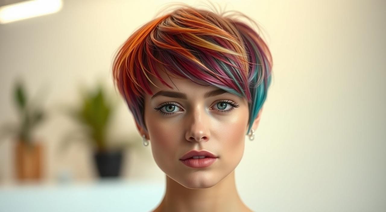colorations tendances cheveux courts
