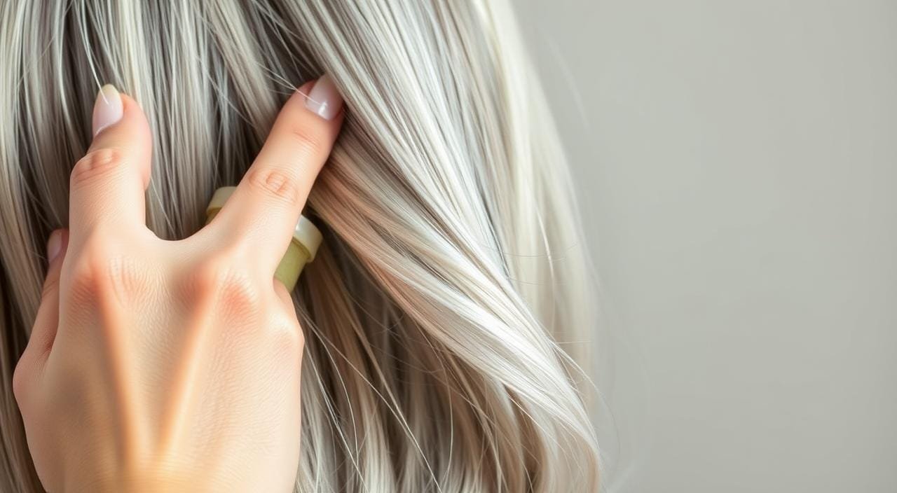 Routine pour entretenir les cheveux gris/blancs colorés