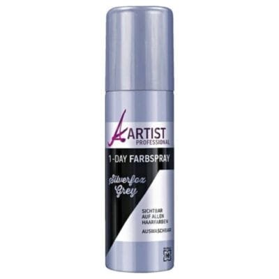 Artist Professional Color Spray Silverfox Grey - Couleur argentée éclatante pour une transformation capillaire réussie