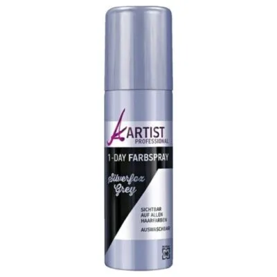 Artist Professional Color Spray Silverfox Grey - Couleur argentée éclatante pour une transformation capillaire réussie