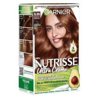 GARNIER Nutrisse Ultra Crème 5.35 Chocolat - Coloration Permanente - Nutrition intense et brillance remarquable