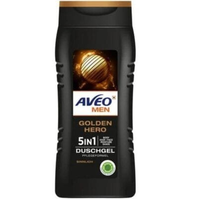 Aveo Golden Hero Men Gel Douche 5-en-1 - Fraîcheur longue durée