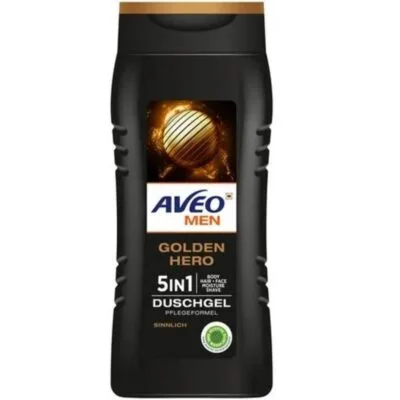 Aveo Golden Hero Men Gel Douche 5-en-1 - Fraîcheur longue durée
