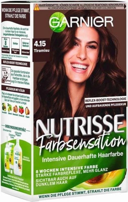 Garnier Nutrisse Coloration Permanente Ultra Color 415 Cuivre Intense - Couleur lumineuse et nutritive pour cheveux magnifiques