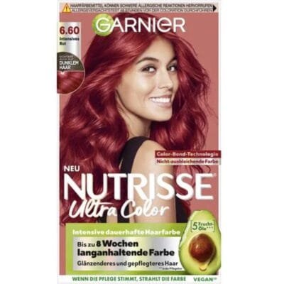 Garnier Nutrisse Ultra Color Rouge 660 - Coloration Permanente Couleur intense et nutrition nutritive