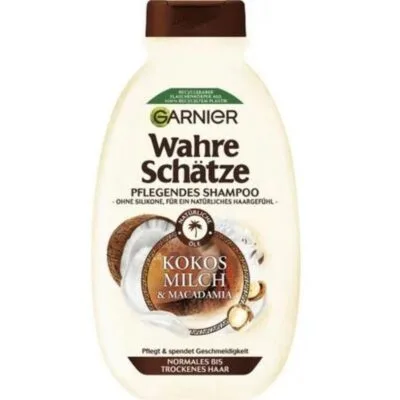 Garnier Ultra Doux Shampooing Nourrissant Lait de Coco et Macadamia - Hydratation intense pour des cheveux nourris
