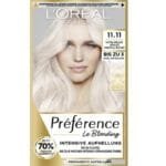 L'Oréal Paris Préférence 11.11 Blond Cristal Froid Ultra Clair Islande - Coloration Permanente Éclat et Brillance Sublimes