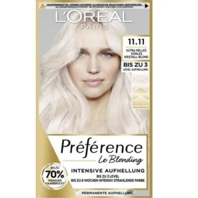 L'Oréal Paris Préférence 11.11 Blond Cristal Froid Ultra Clair Islande - Coloration Permanente Éclat et Brillance Sublimes