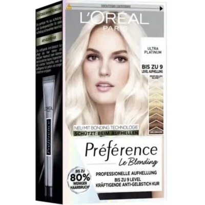 L'Oréal Paris Préférence Décolorant Platine Absolu - Kit Décolorant Platine - Éclaircissement Ultra Clair