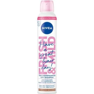 Nivea Fresh Revive Shampoing Sec Cheveux Moyens - Rafraîchit instantanément sans laisser de résidus