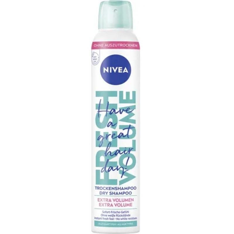 Nivea Fresh Volume Shampooing Sec Tout Type de Cheveux - Fraîcheur et Volume instantanés